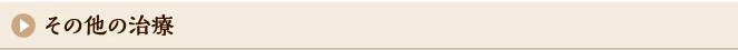 その他の治療